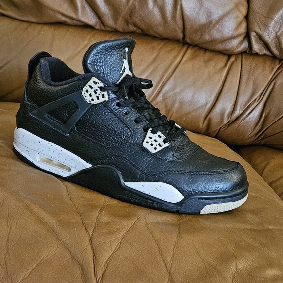 Men' Nike Air Jordan 4 Retro LS Oreo Size 10.5 - Picture 7 of 15